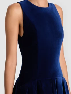 ADLEY VELVET MINI DRESS