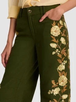 AKERS EMBROIDERED PANT