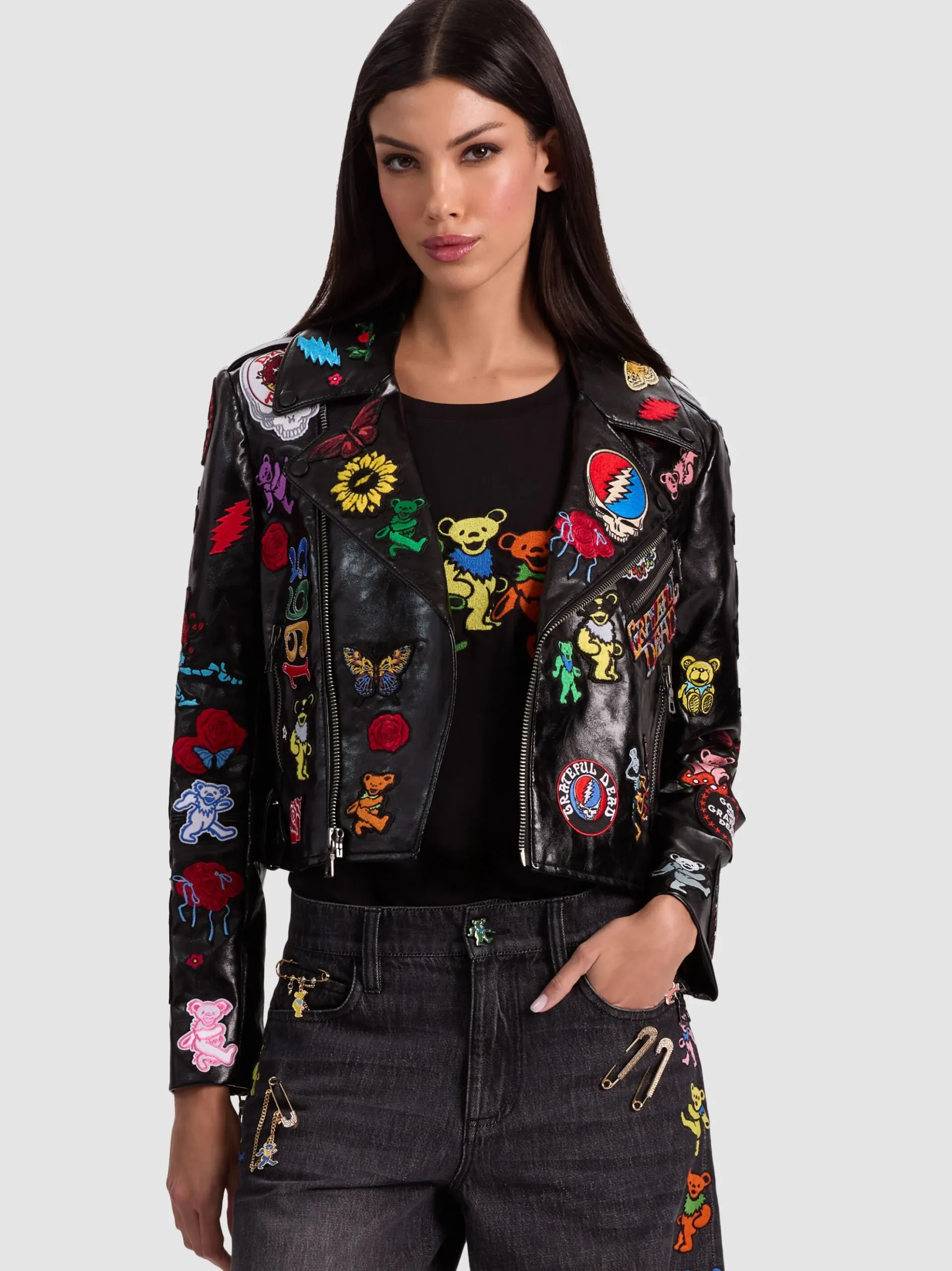 A+O X GRATEFUL DEAD CODY VEGAN MOTO JACKET