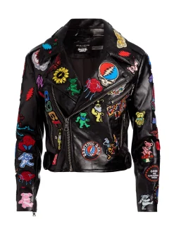 A+O X GRATEFUL DEAD CODY VEGAN MOTO JACKET