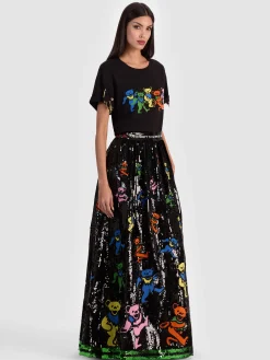 A+O X GRATEFUL DEAD TINA BALLGOWN SKIRT