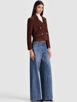 AVERY SUEDE DOUBLE BREASTED BLAZER