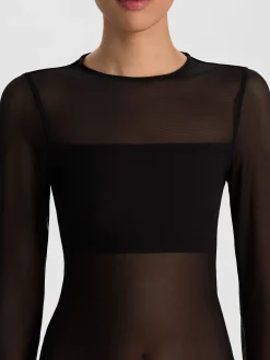 BANDEAU LONG SLEEVE BODYSUIT