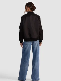 BECKY REVERSIBLE FAUX FUR BOMBER JACKET