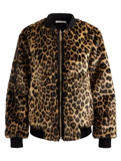 BECKY REVERSIBLE FAUX FUR BOMBER JACKET