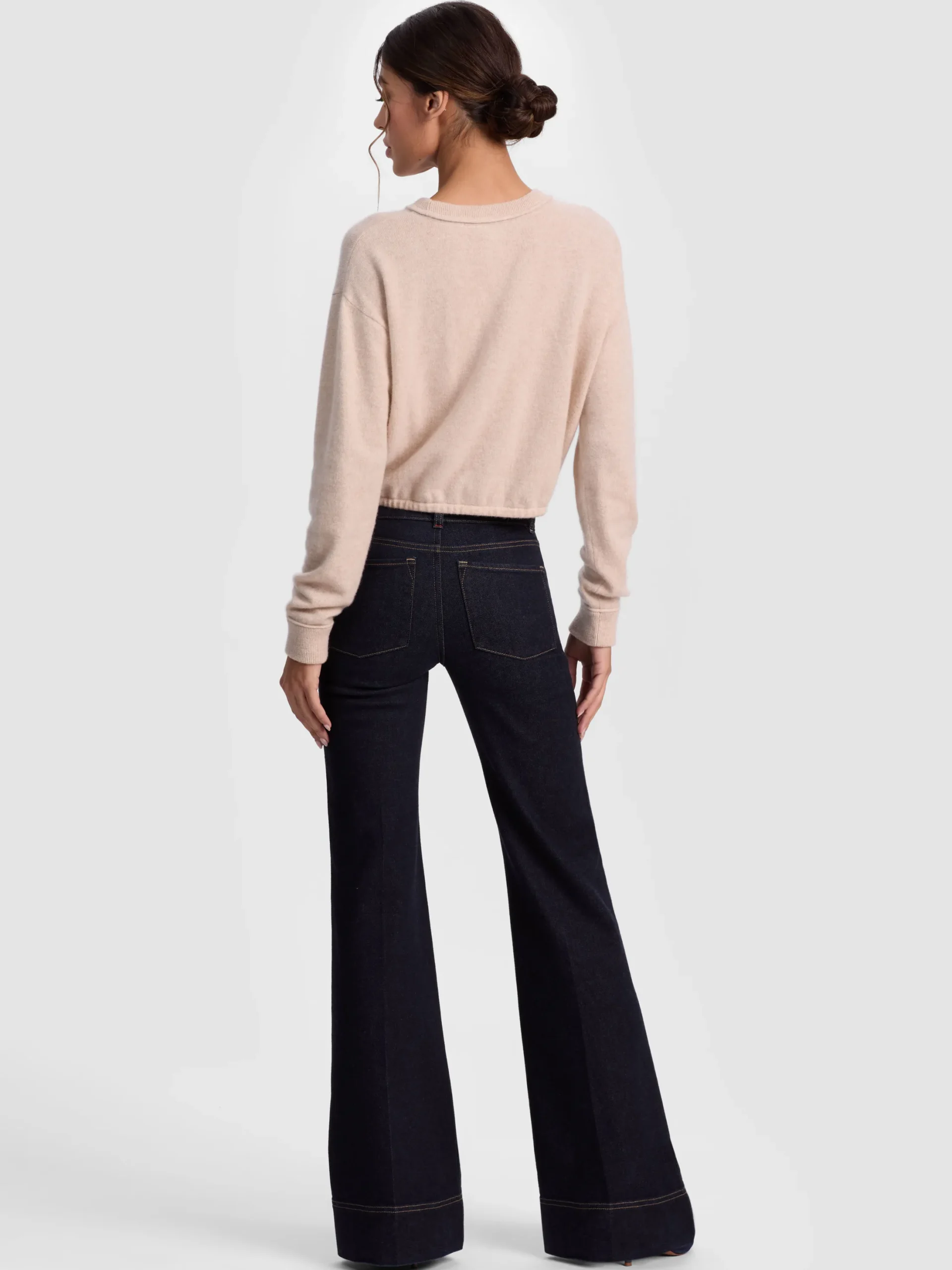 BERNETTA CROPPED CASHMERE PULLOVER