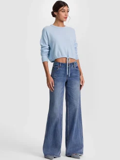 BERNETTA CROPPED CASHMERE PULLOVER