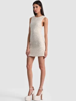 CADE EMBELLISHED TWEED MINI DRESS