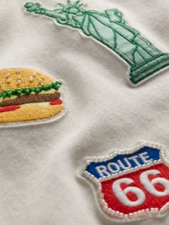 CAROLANN AMERICANA SHRUNKEN PULLOVER