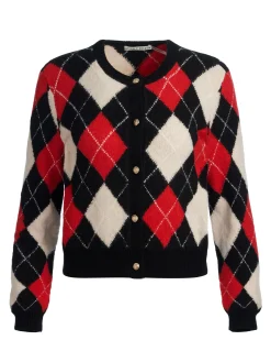 CAROLEE ARGYLE CARDIGAN