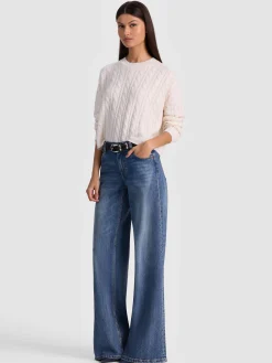 CECILIE CASHMERE CABLEKNIT PULLOVER