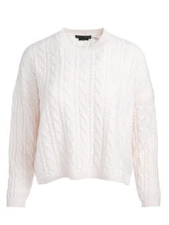 CECILIE CASHMERE CABLEKNIT PULLOVER