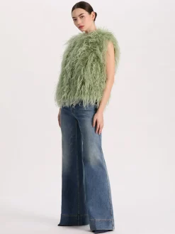 CHANDA FEATHERED VEST