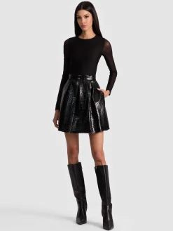 CHARA VEGAN MINI DRESS