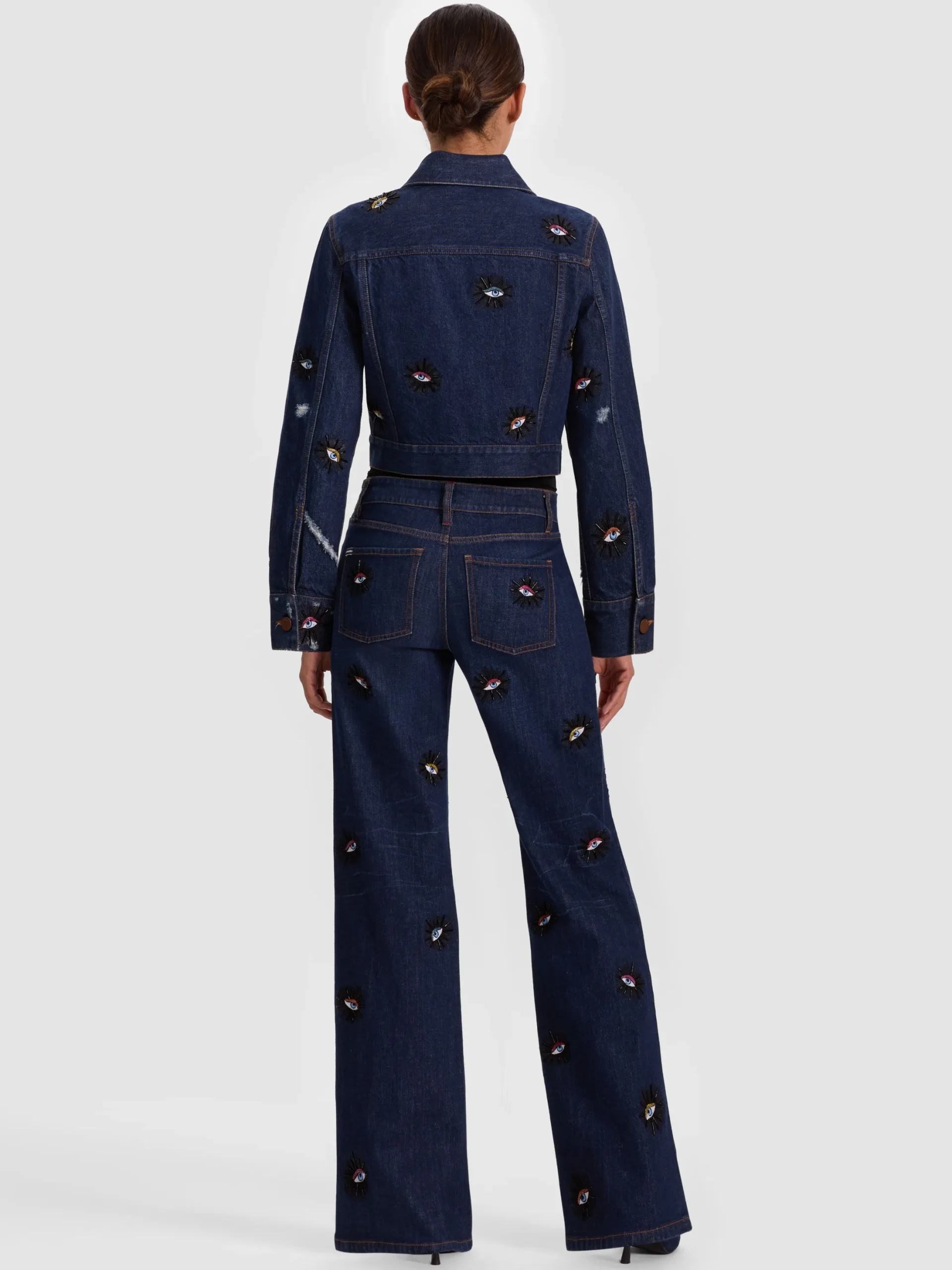 CHLOE EMBELLISHED DENIM JACKET