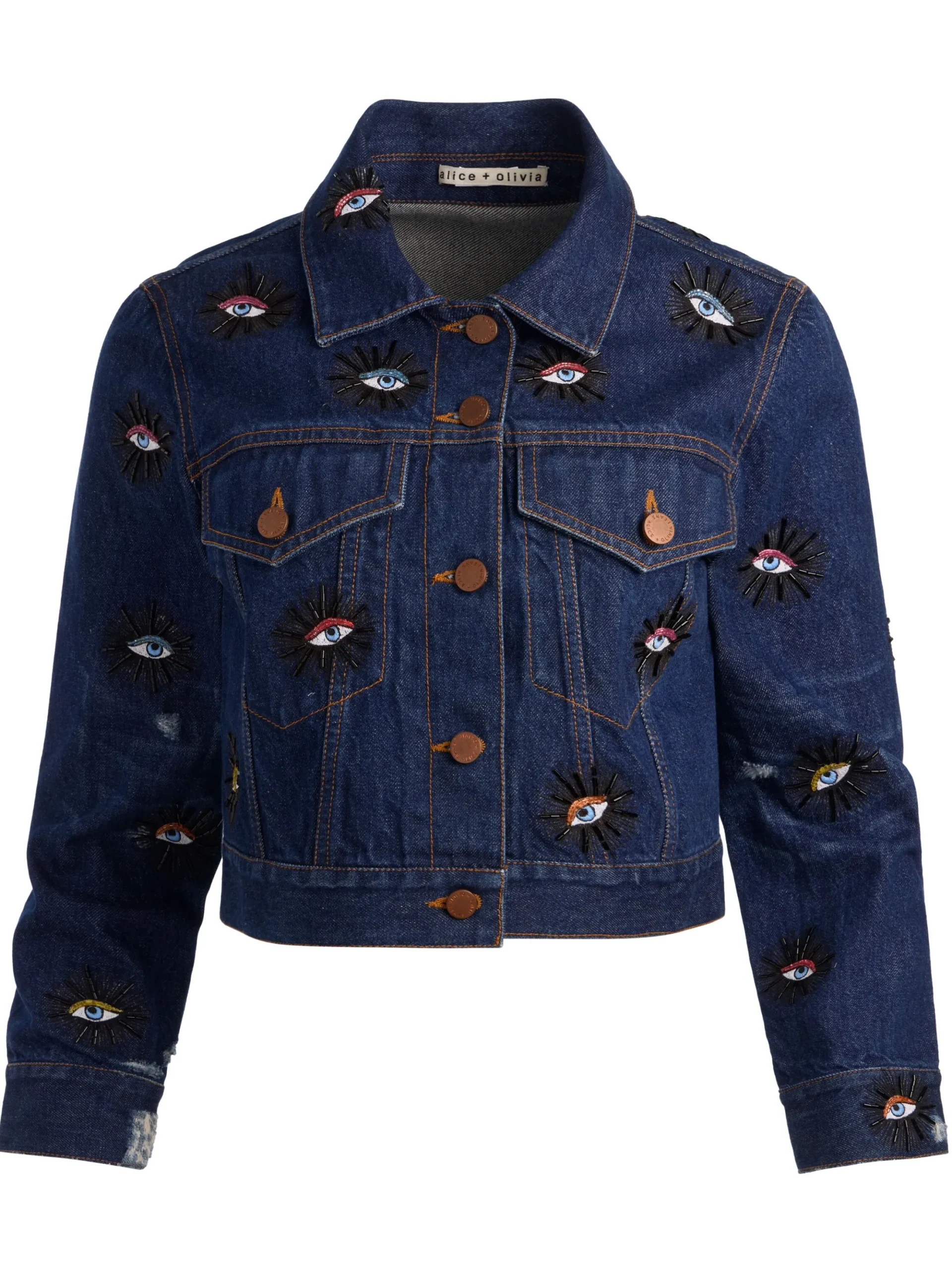 CHLOE EMBELLISHED DENIM JACKET