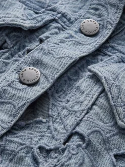 CHLOE LASER-CUT DENIM JACKET