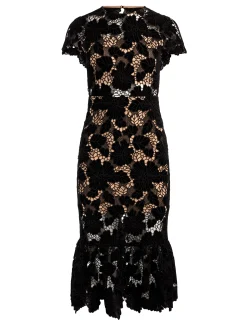 CLOVER OPEN BACK MIDI DRESS