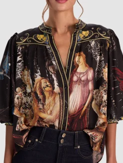 CORA BUTTON DOWN BLOUSE