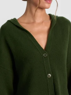 COREY HOODED CASHMERE CARDIGAN