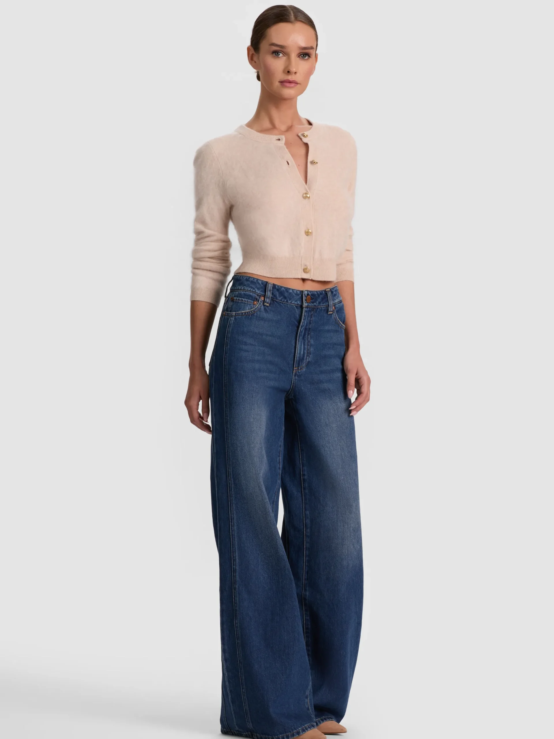 DOLLIE BRUSHED CASHMERE CARDIGAN