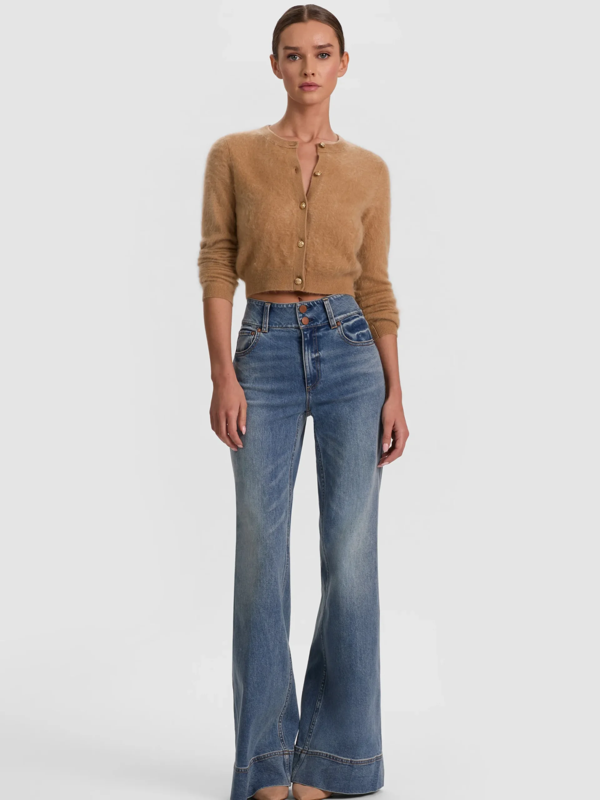 DOLLIE BRUSHED CASHMERE CARDIGAN