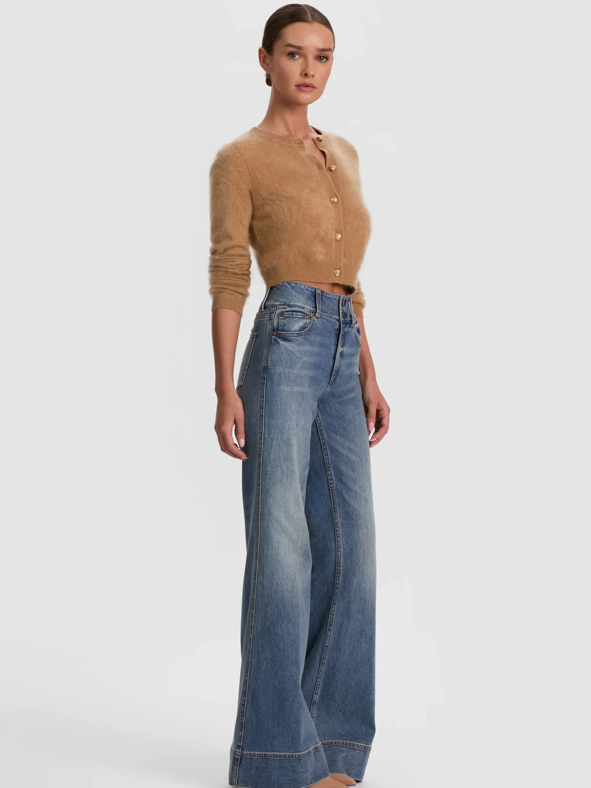 DOLLIE BRUSHED CASHMERE CARDIGAN