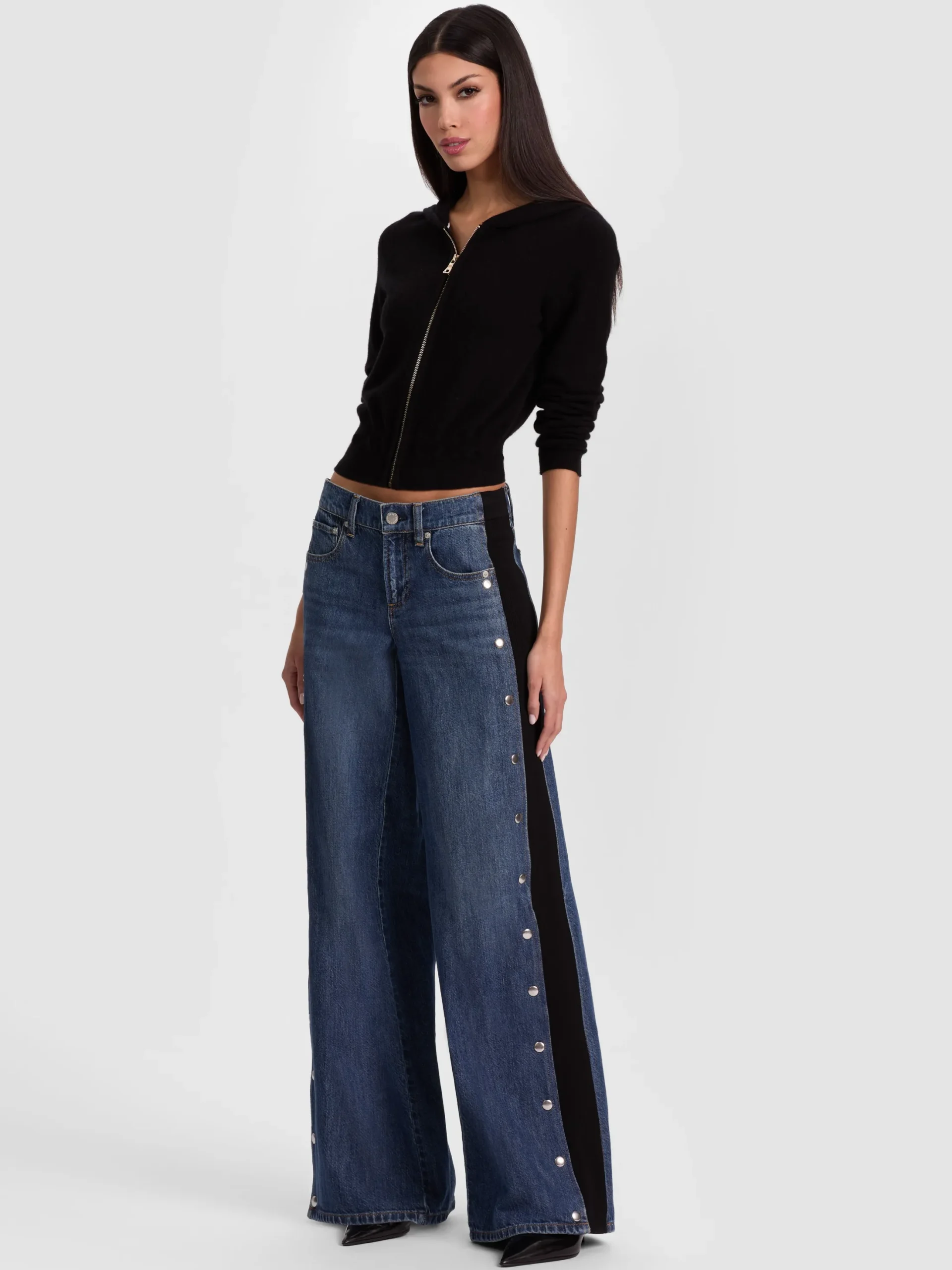 DOLLIE CASHMERE ZIP-UP HOODIE