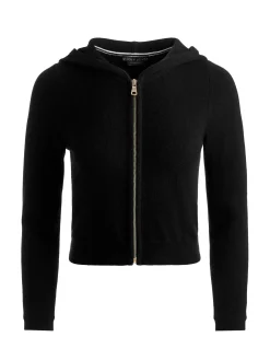 DOLLIE CASHMERE ZIP-UP HOODIE