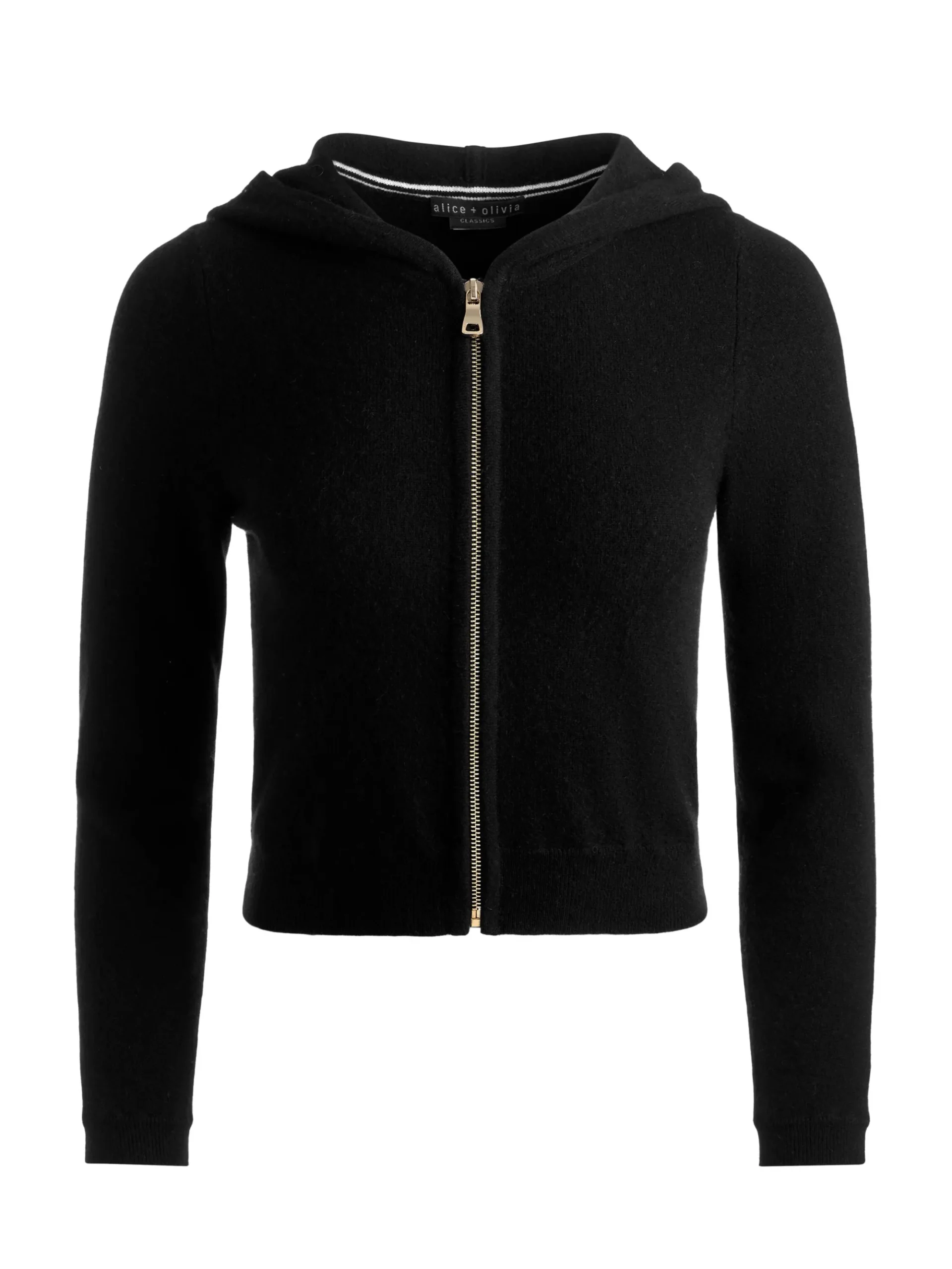 DOLLIE CASHMERE ZIP-UP HOODIE