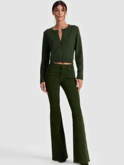 DOLLIE FAUX FUR CUFF CARDIGAN