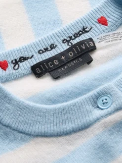 DOLLIE STRIPED CASHMERE CARDIGAN