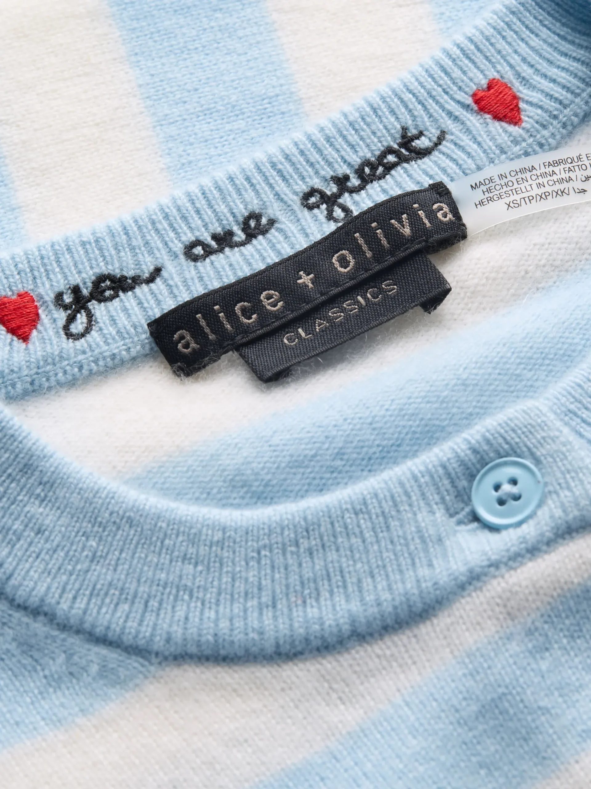 DOLLIE STRIPED CASHMERE CARDIGAN