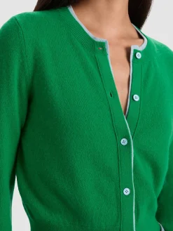 DOLLIE TWO TONE CASHMERE CARDIGAN