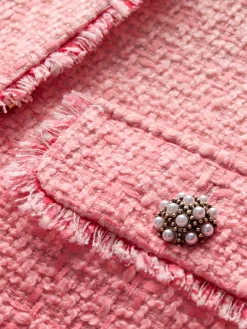 DUMONT EMBELLISHED TWEED JACKET