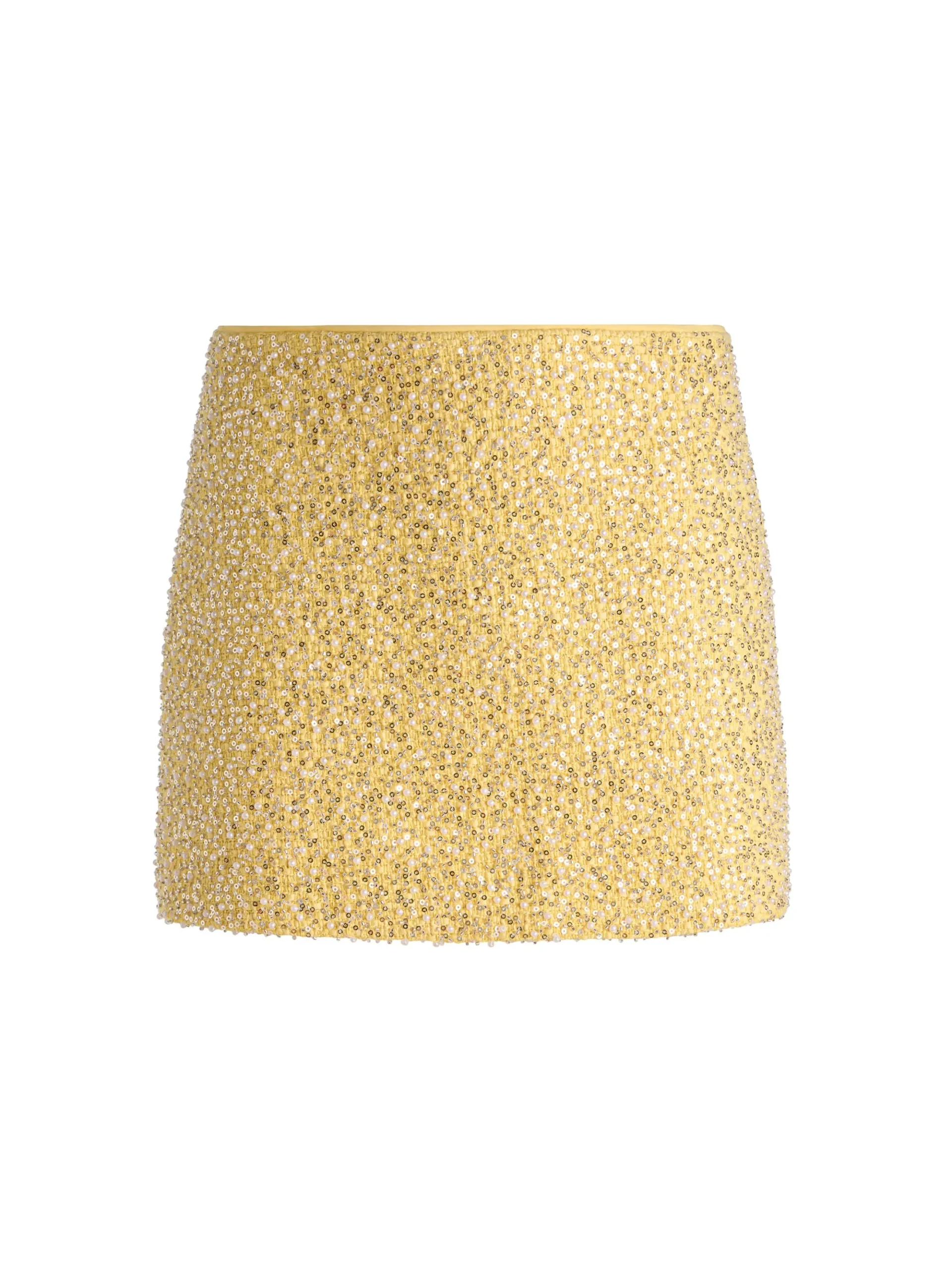 ECENIA EMBELLISHED TWEED MINI SKIRT