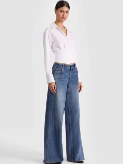 EDIE CORSET BUTTON DOWN