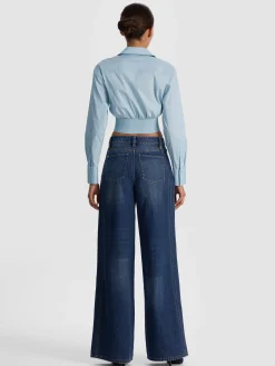 EDIE CORSET BUTTON DOWN