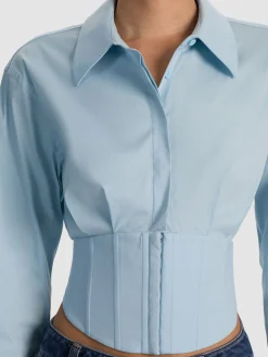 EDIE CORSET BUTTON DOWN