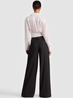 EDIE SEAMED CORSET BUTTON DOWN