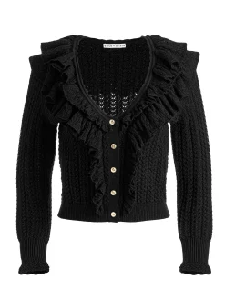 EILEEN RUFFLE CARDIGAN