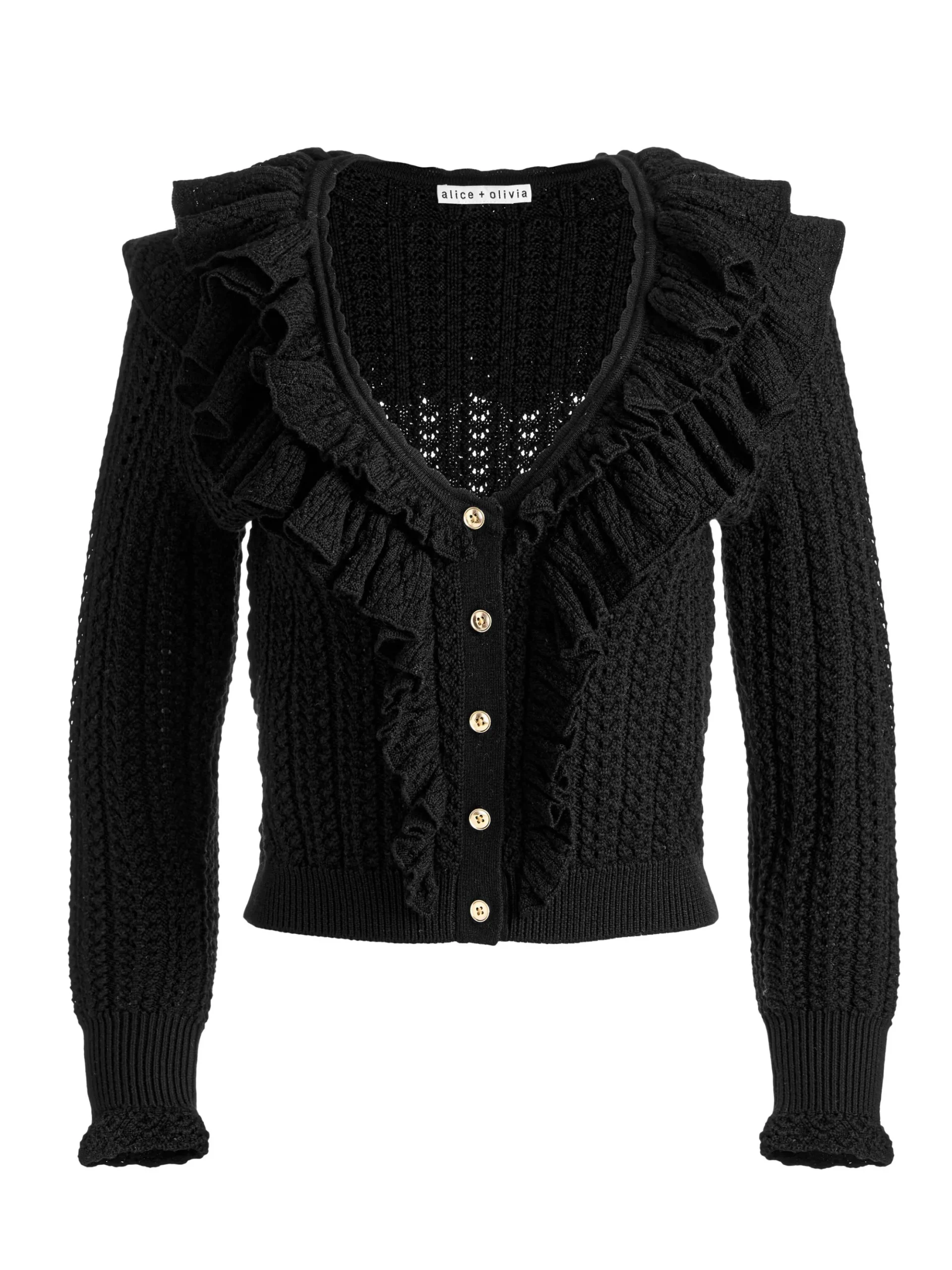 EILEEN RUFFLE CARDIGAN