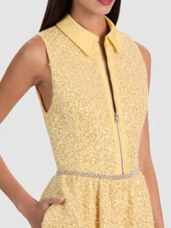 ELLIS EMBELLISHED MINI DRESS