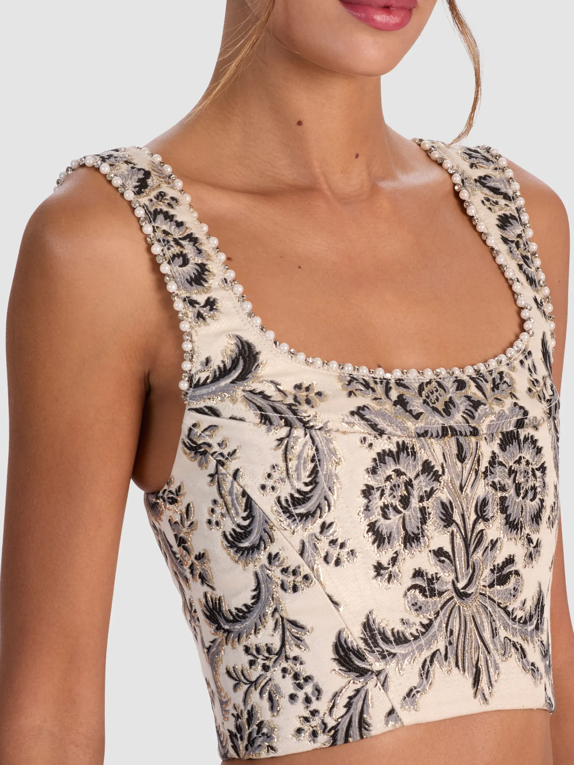 GUINEVERE EMBELLISHED BUSTIER