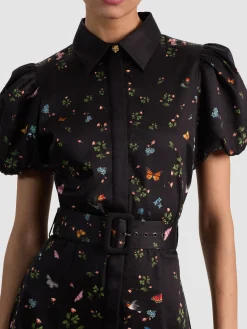 HENRIETTA BELTED MIDI DRESS