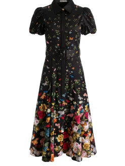 HENRIETTA BELTED MIDI DRESS