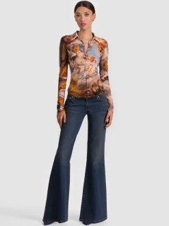 JADE MESH BUTTON DOWN