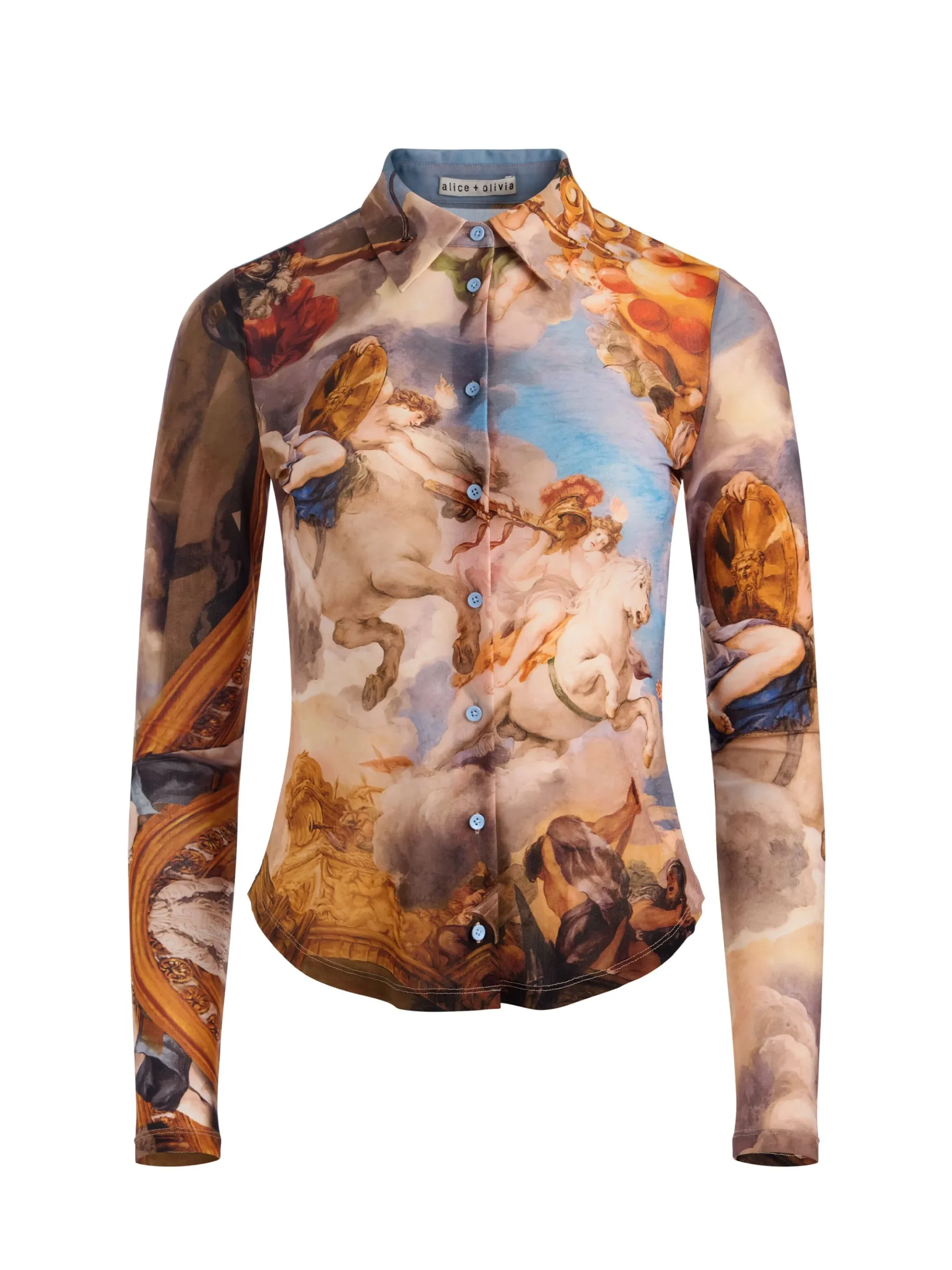 JADE MESH BUTTON DOWN