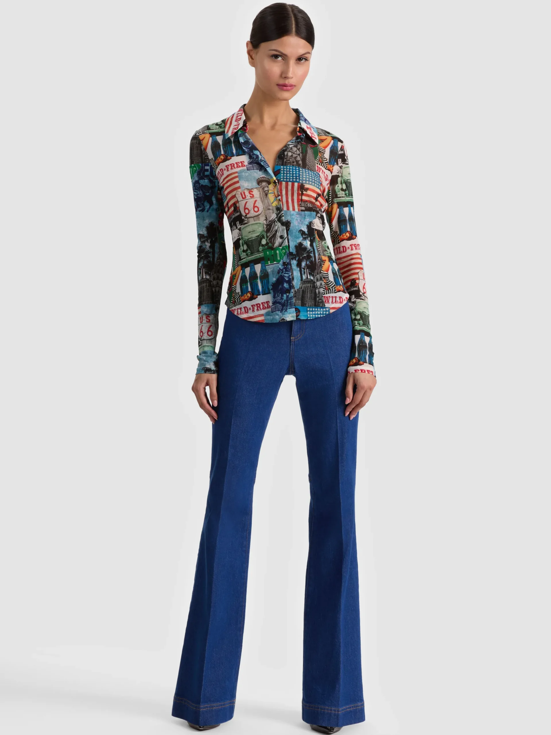 JADE MESH BUTTON DOWN