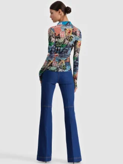 JADE MESH BUTTON DOWN